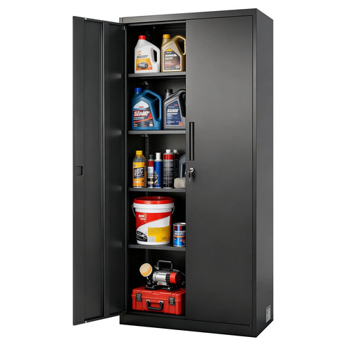Büroschrank aus stahl mit - stahl,