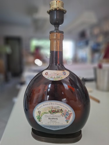 Lampenfuß glas bocksbeutel - lampenfuß, glas,
